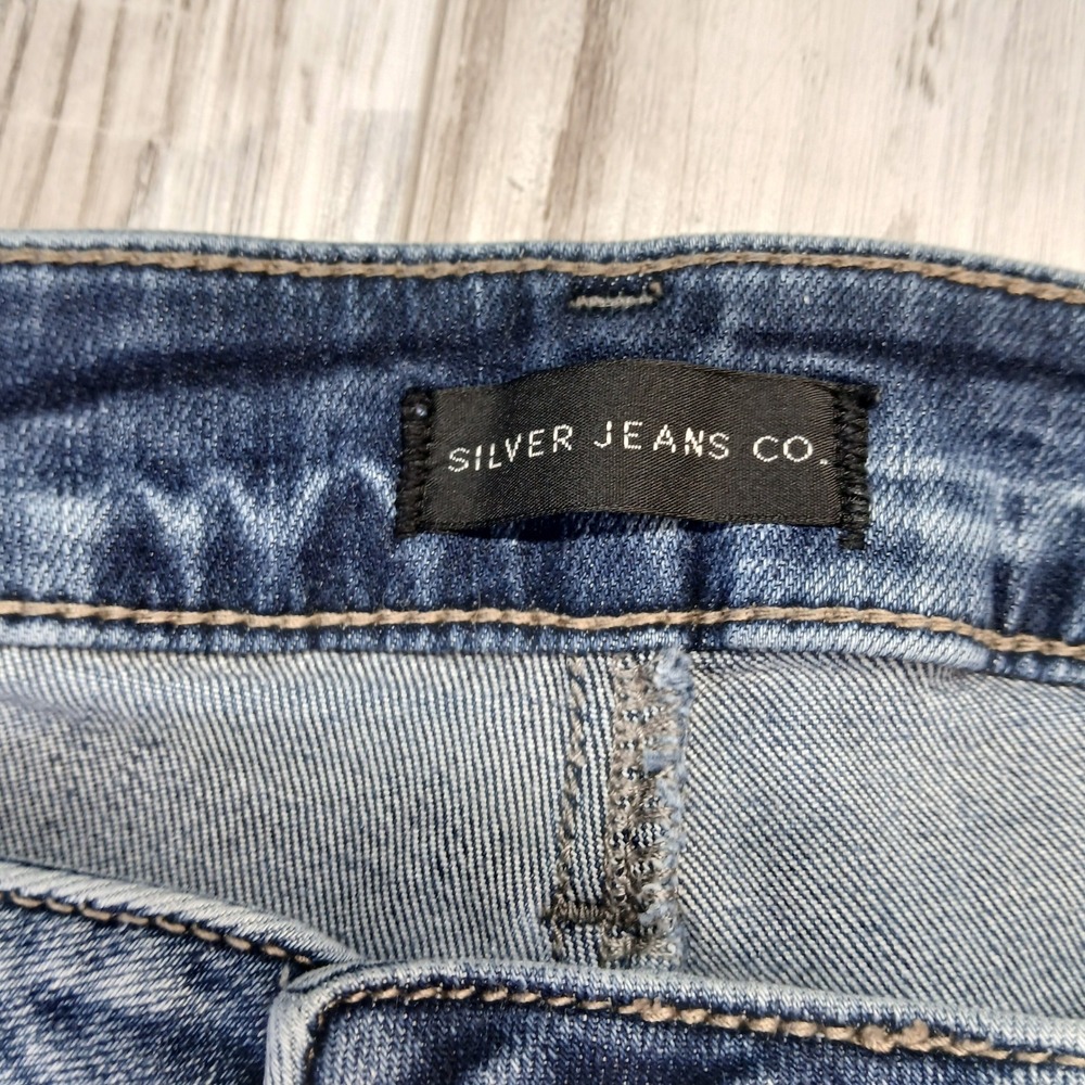 Silver Jeans Co Avery Slim Bootcut Jeans Blue W94627SDG332 SZ 18 L33 - Picture 4 of 11